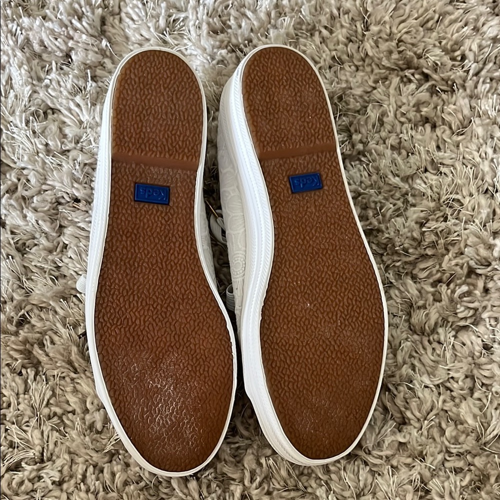 Kate Spade White Lace Sneakers - Picture 5 of 6